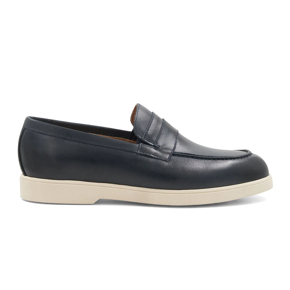Bruno Magli "M" Collection Ezra Leather Penny Loafer Navy