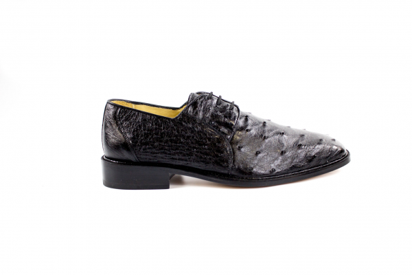 Belvedere Fabio Ostrich Shoes Black