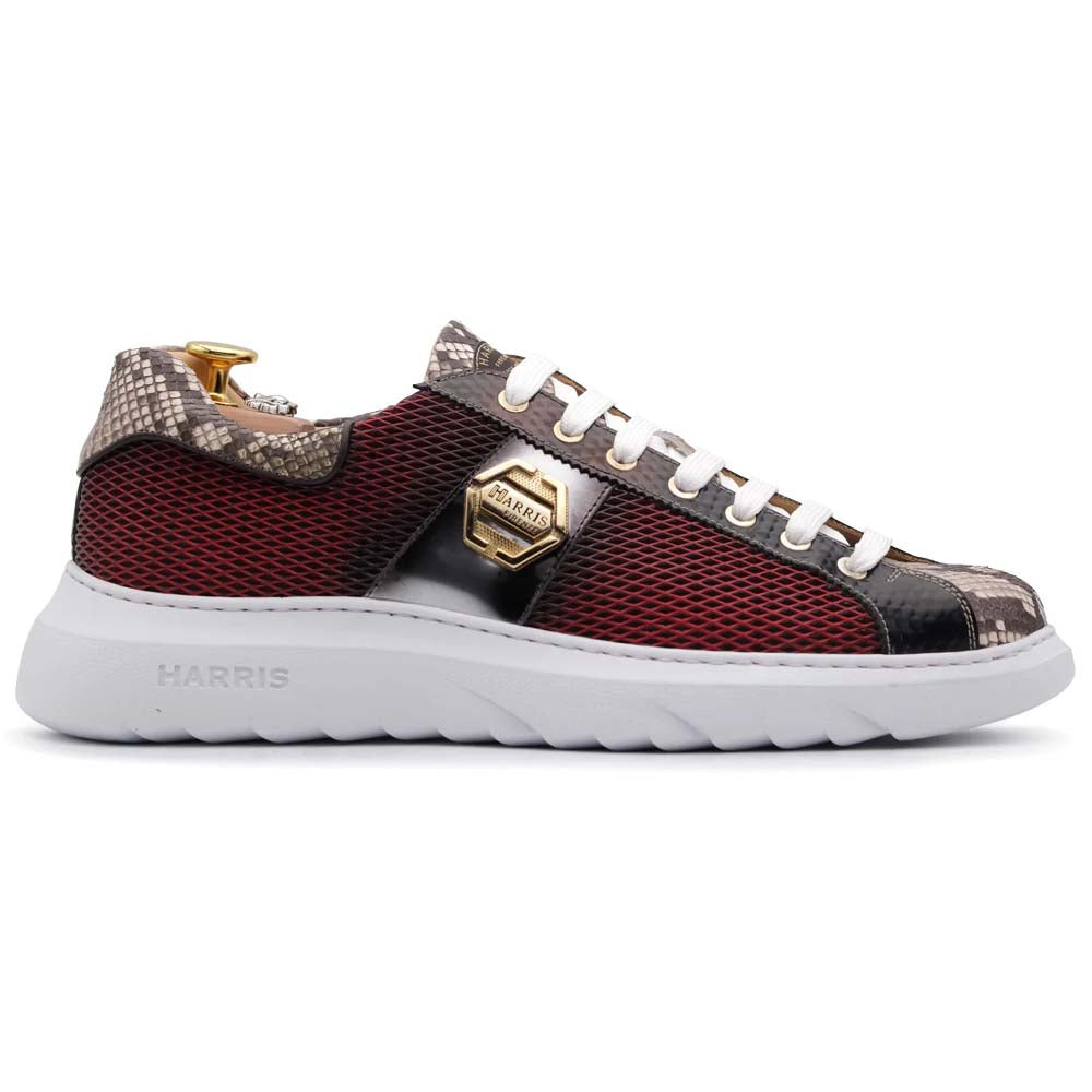 Harris Firenze 1913 Python Sneakers Red