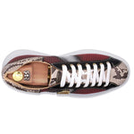 Harris Firenze 1913 Python Sneakers Red