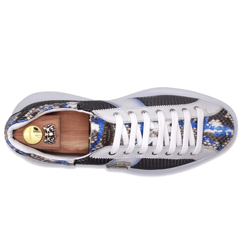 Harris Firenze 1913 Python Sneakers Blue