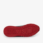 Vinci Leather The Rialto Patent Leather Sneaker Black / Red