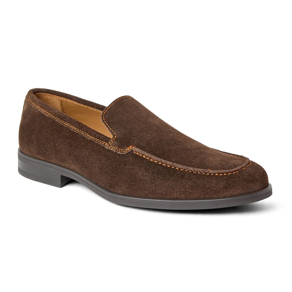 Bruno Magli Fior Italian Suede Loafer Dark Brown