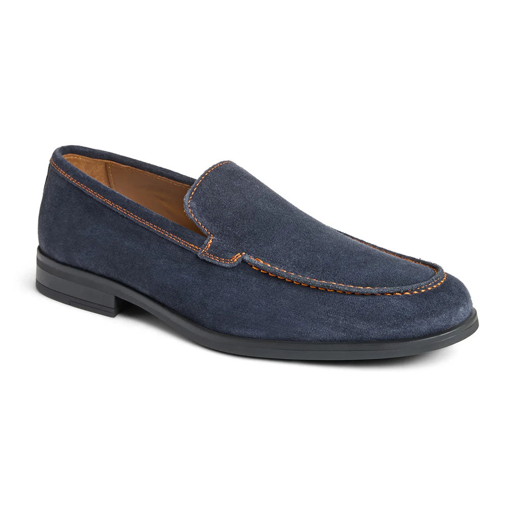 Bruno Magli Fior Italian Suede Loafer Navy