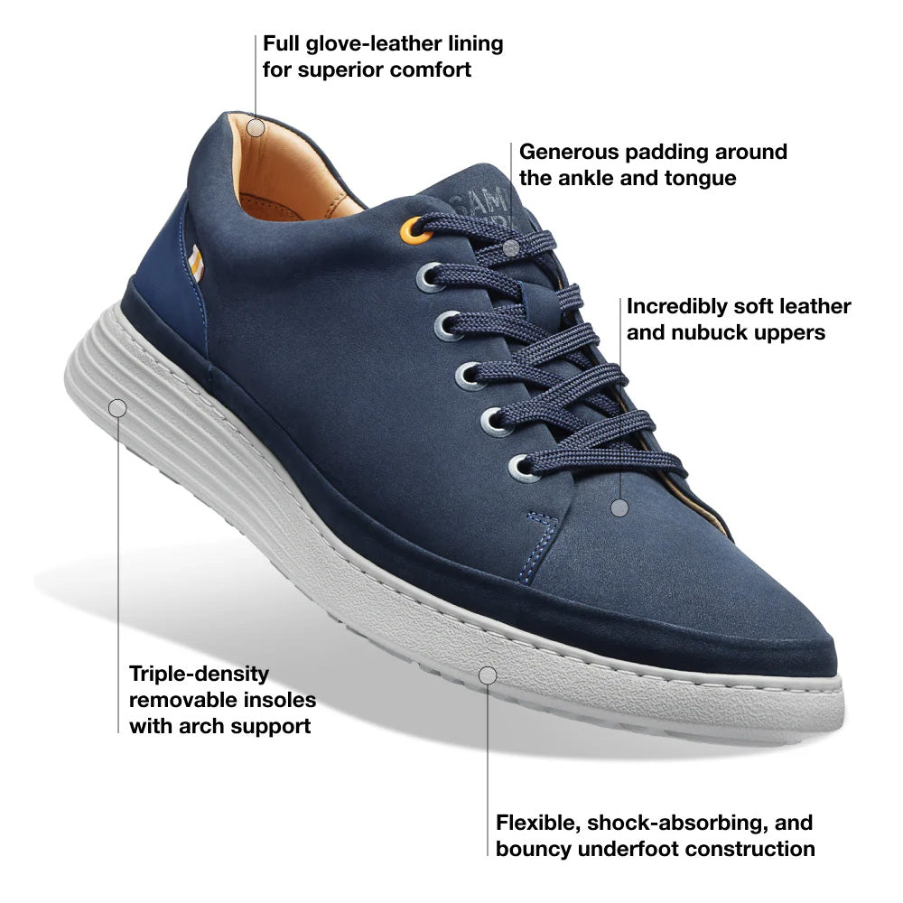 Samuel Hubbard Featherlight Fast Lace-Up Sneaker Navy