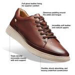 Samuel Hubbard Featherlight Fast Lace-Up Sneaker Cognac