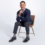 Samuel Hubbard Featherlight Founder Tumbled Leather Oxford Black