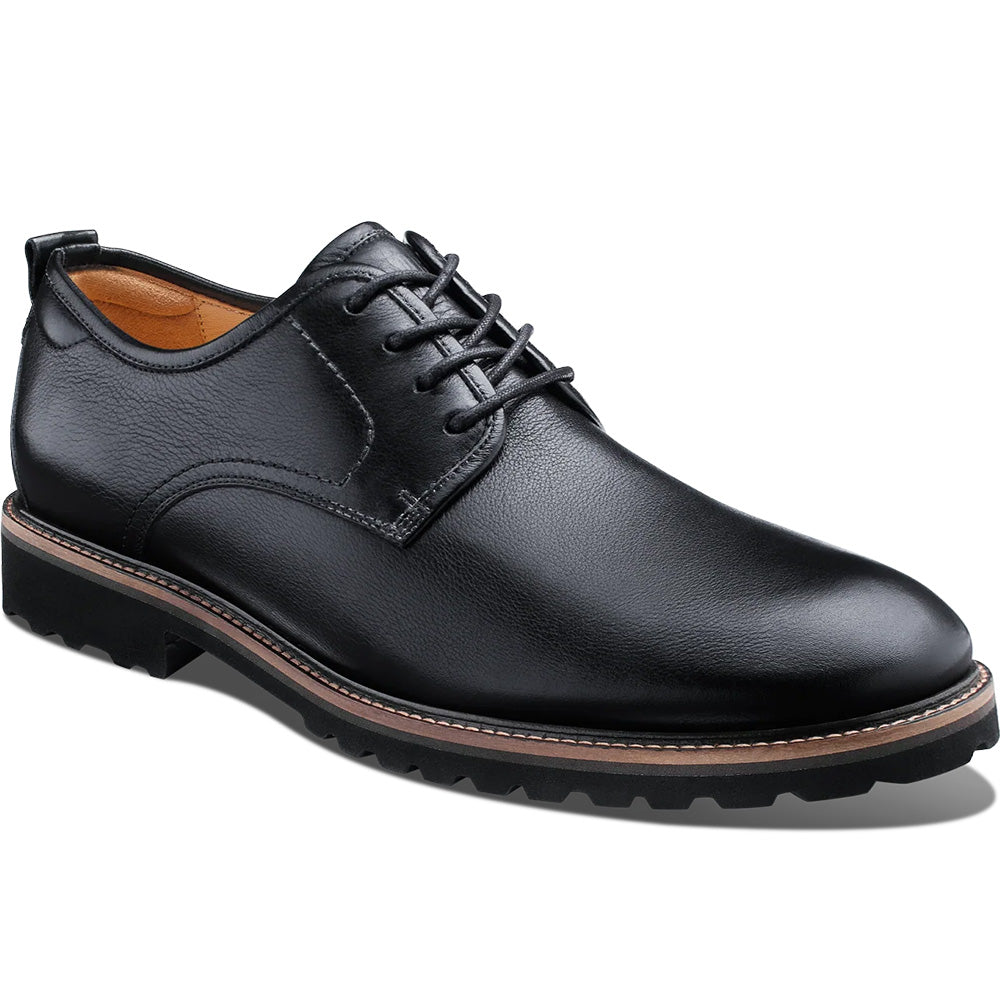 Samuel Hubbard Featherlight Founder Tumbled Leather Oxford Black