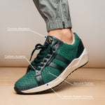 Marco Di Milano Verona Python & Calfskin Sneakers Green