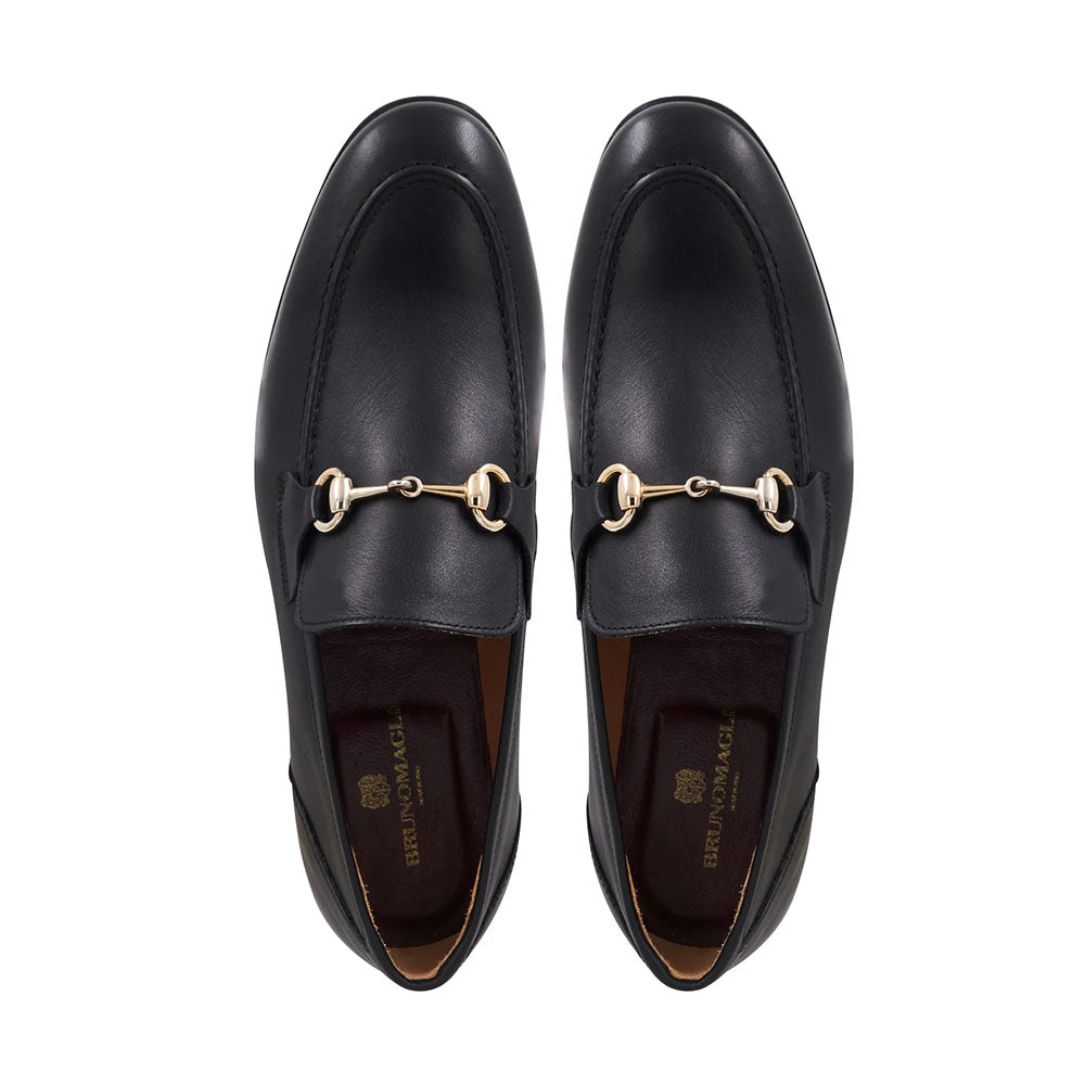 Bruno Magli Ferraro Leather Bit Loafer Black