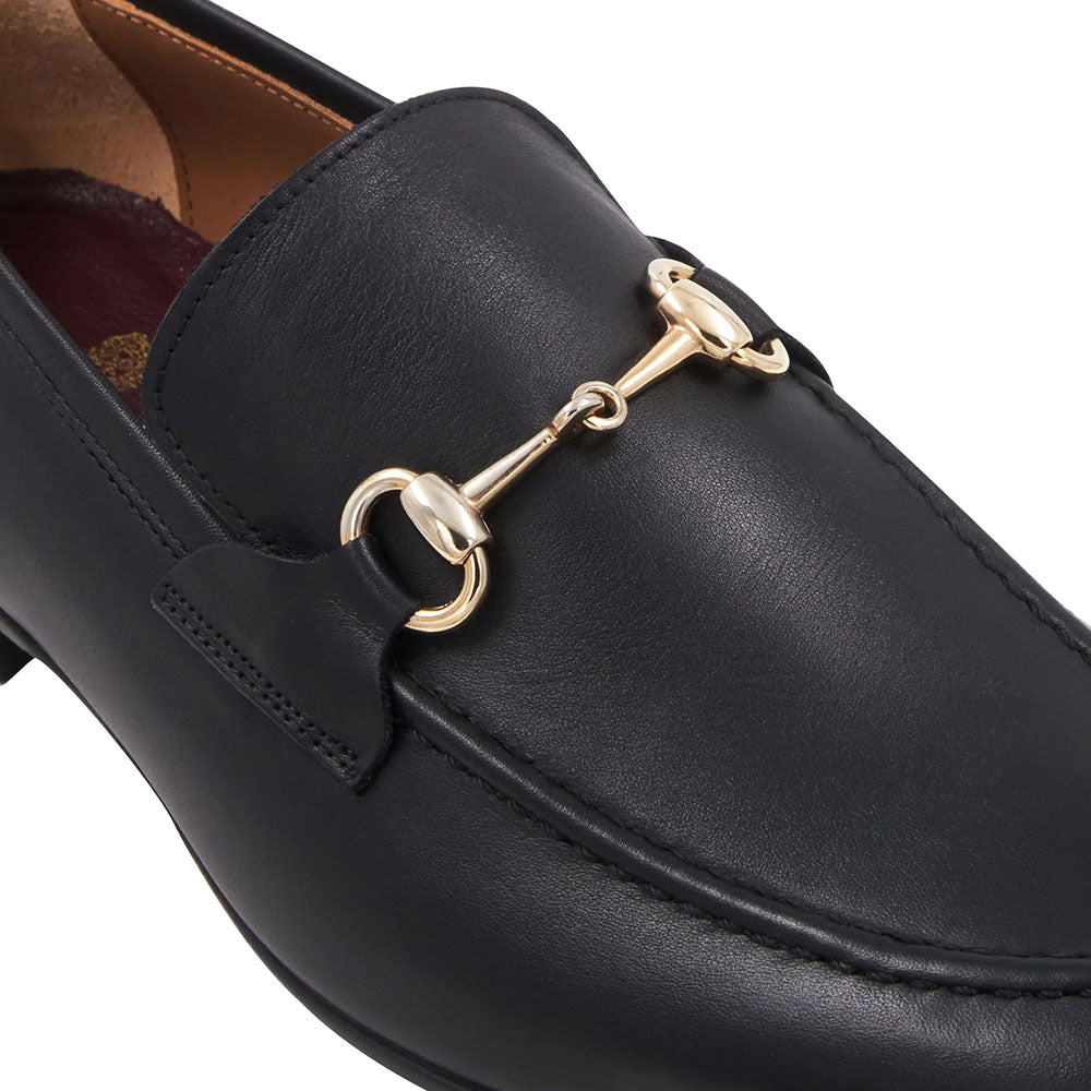Bruno Magli Ferraro Leather Bit Loafer Black