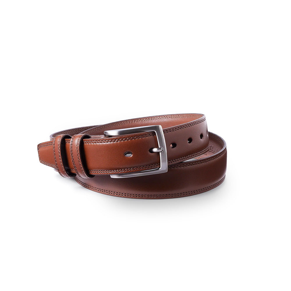 Samuel Hubbard Men's Classic Leather Belt Cognac