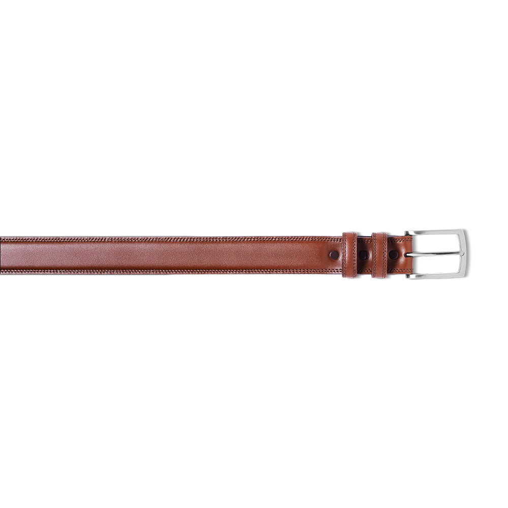 Samuel Hubbard Men's Classic Leather Belt Cognac