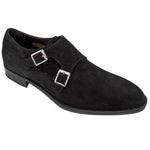 Belvedere Francesco Suede Monk Strap Black
