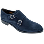 Belvedere Francesco Suede Monk Strap Navy