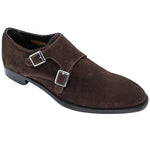 Belvedere Francesco Suede Monk Strap Brown