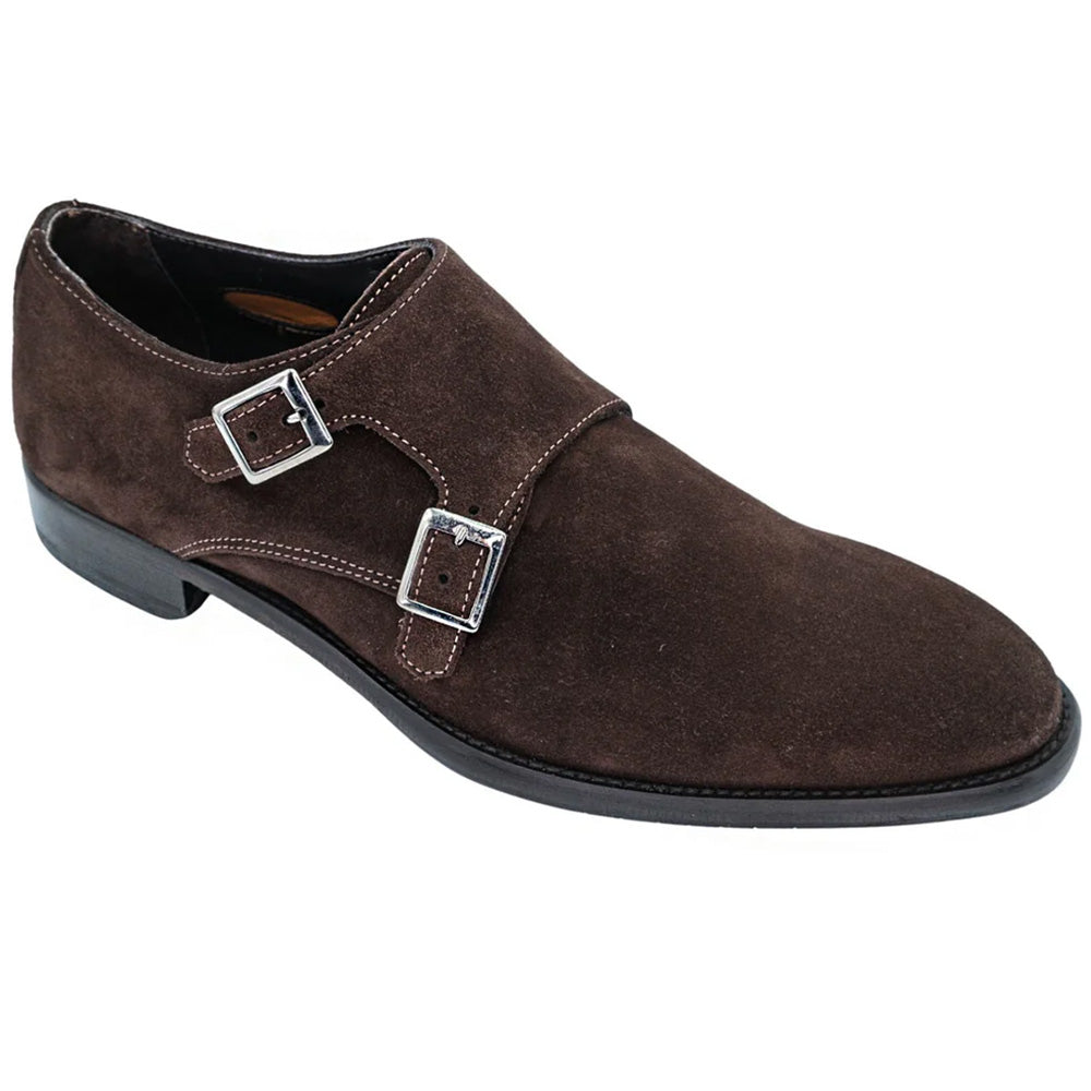 Belvedere Francesco Suede Monk Strap Brown