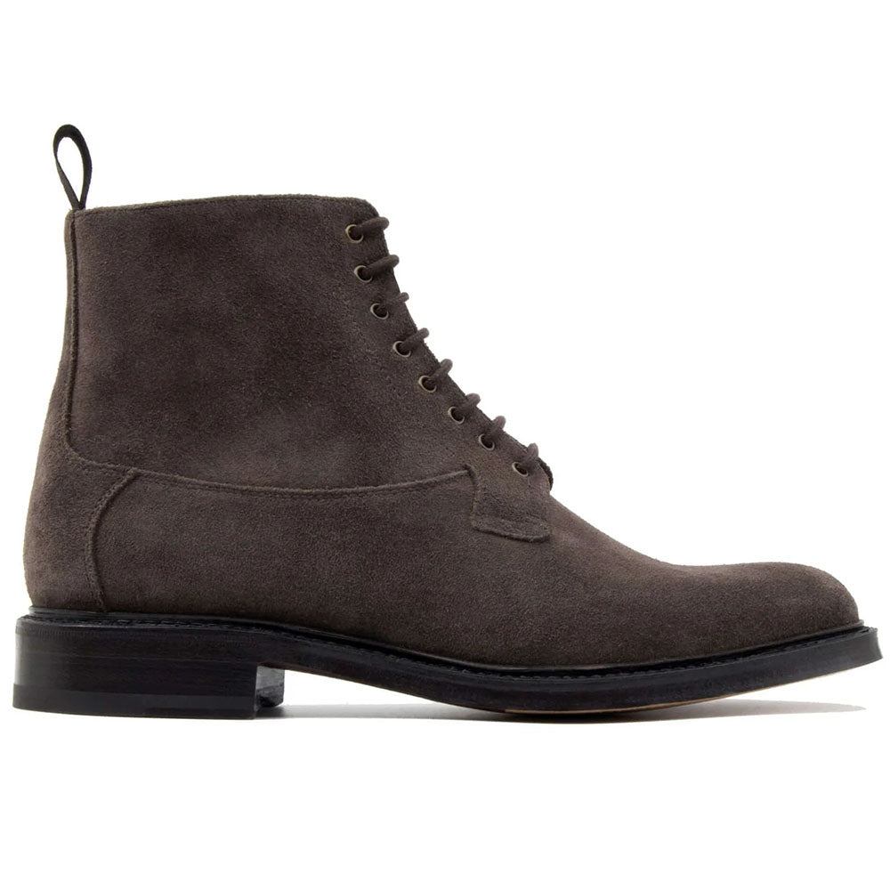 Il Gergo Stonehenge Suede Lace Up Boots Flint | MensDesignerShoe.com