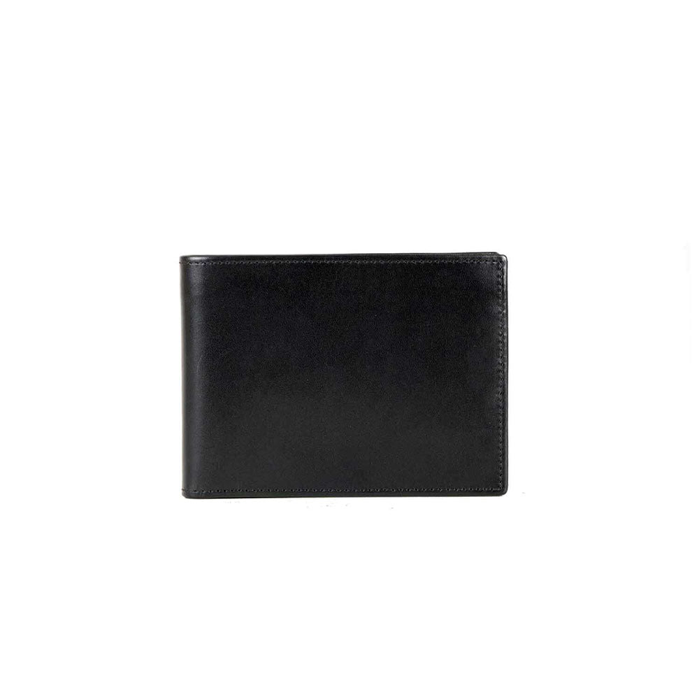 Il Gergo Luis 1 Calfskin Bi-Fold Wallet Black