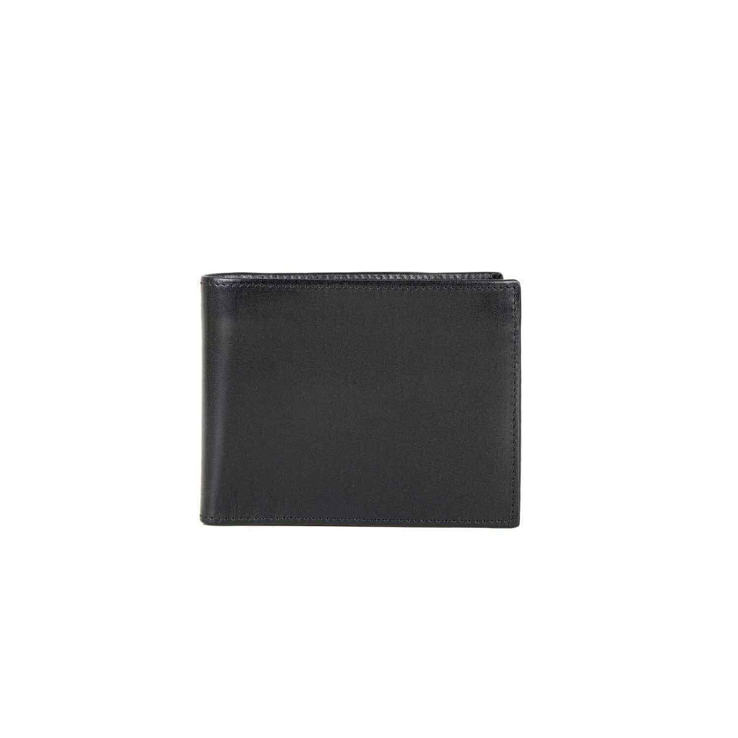 Il Gergo Luis 2 Calfskin Bi-Fold Wallet Black