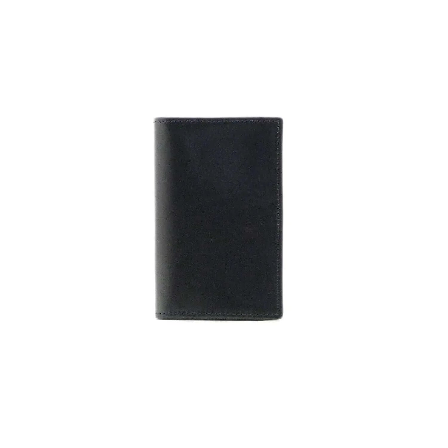 Il Gergo Michele Leather Bi-Fold Card Holder Black