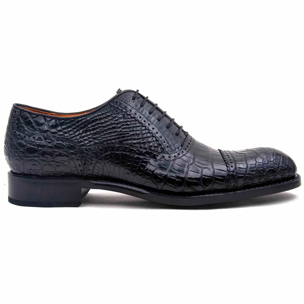 Ugo Vasare Gaelic Alligator Oxford Black