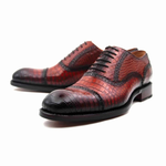 Ugo Vasare Gaelic Alligator Oxford Camel