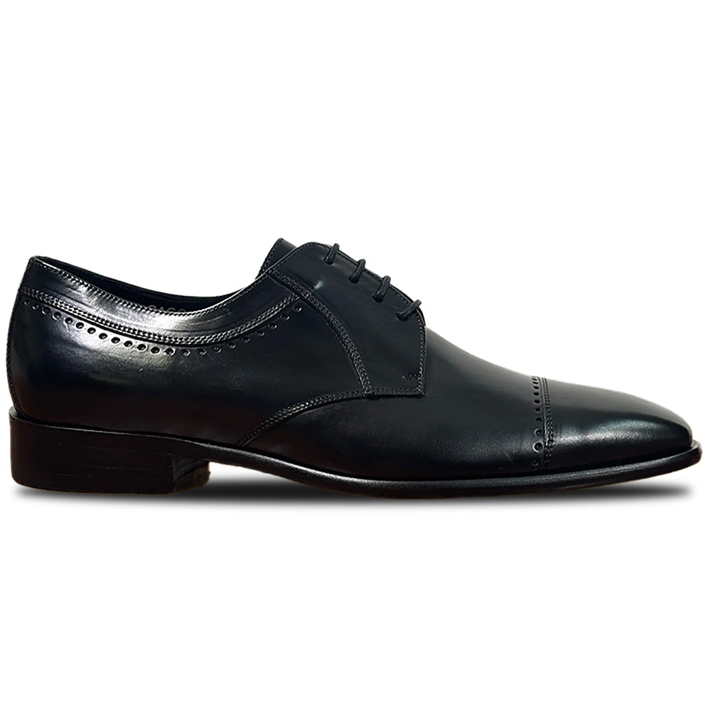 Calzoleria Toscana Gaggio Parma Calfskin Cap Toe Derby Black