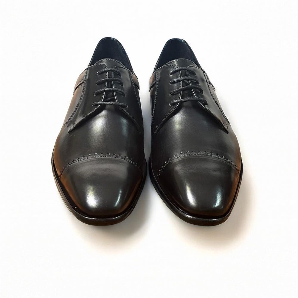 Calzoleria Toscana Gaggio Parma Calfskin Cap Toe Derby Black