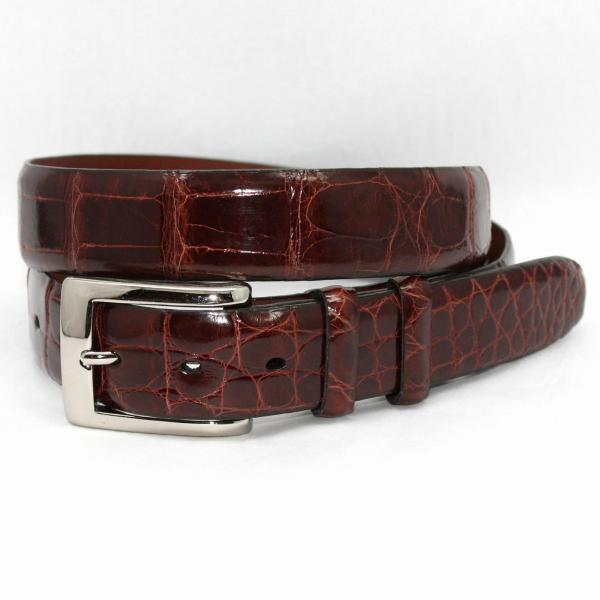 Torino Leather Genuine American Alligator - Cognac