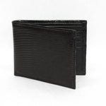 Torino Leather Genuine Lizard Billfold - Black
