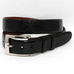 Torino Leather Genuine Lizard - Black