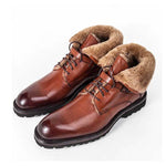 Ugo Vasare George Winter Shearling Boots Tan