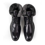 Ugo Vasare George Winter Shearling Boots Black
