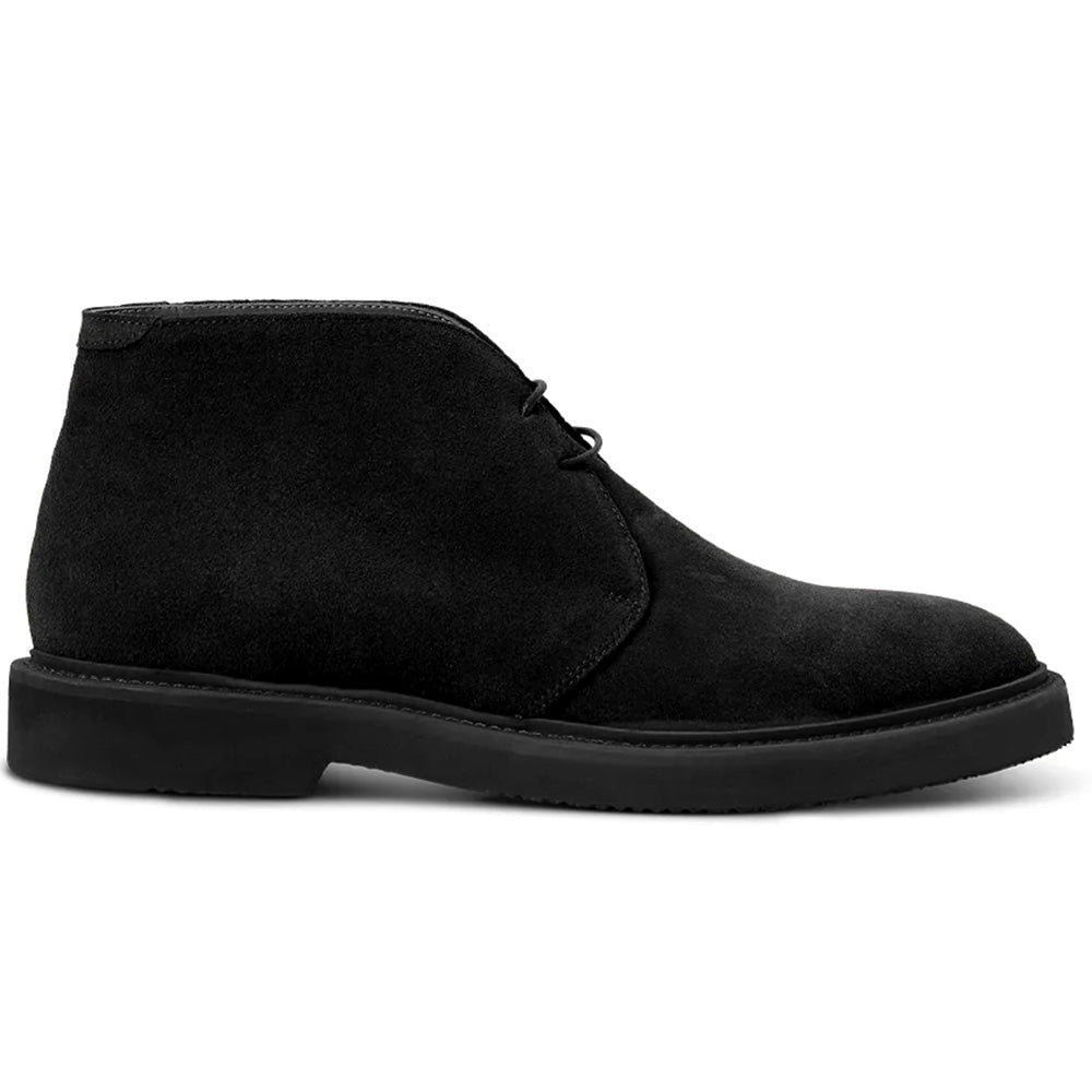 Aquatalia Golliard Suede Lace Up Chukka Boot Black