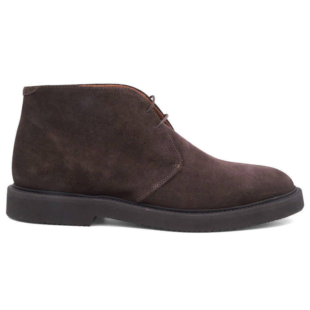 Aquatalia Golliard Suede Lace Up Chukka Boot Dark Brown
