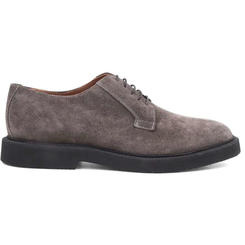 Aquatalia Grayson Suede Plain Toe Derby Anthracite
