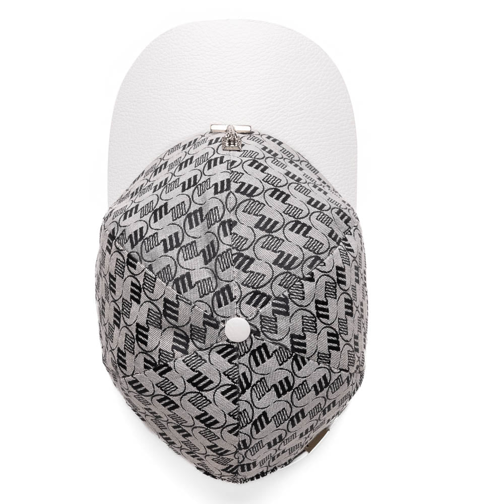 Mauri H65 Double M. Fabric & Time Hat White / Black