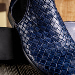 Calzoleria Toscana H705 Woven Boots Navy