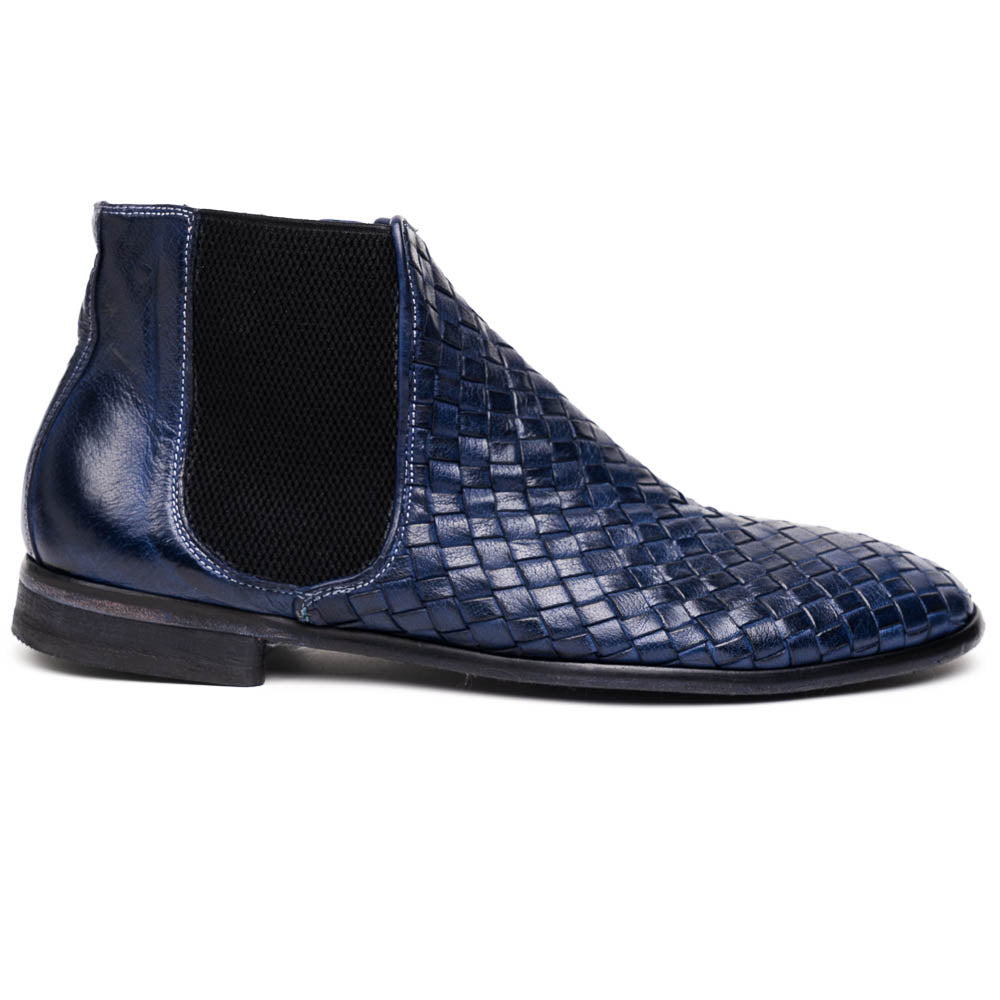 Calzoleria Toscana H705 Woven Boots Navy