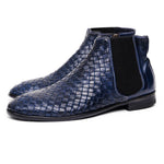Calzoleria Toscana H705 Woven Boots Navy