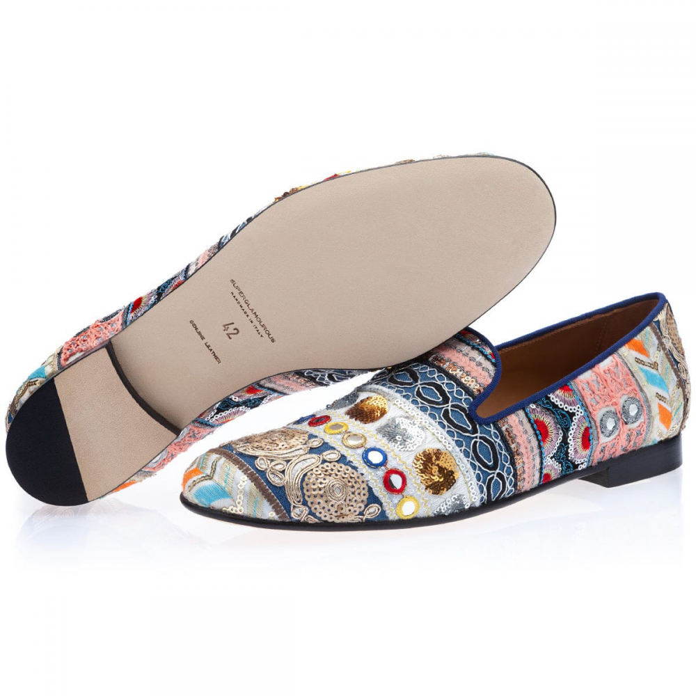 Superglamourous Harly Nandita Slippers White