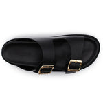 Harris Firenze 1913 Calfskin Sandals Black