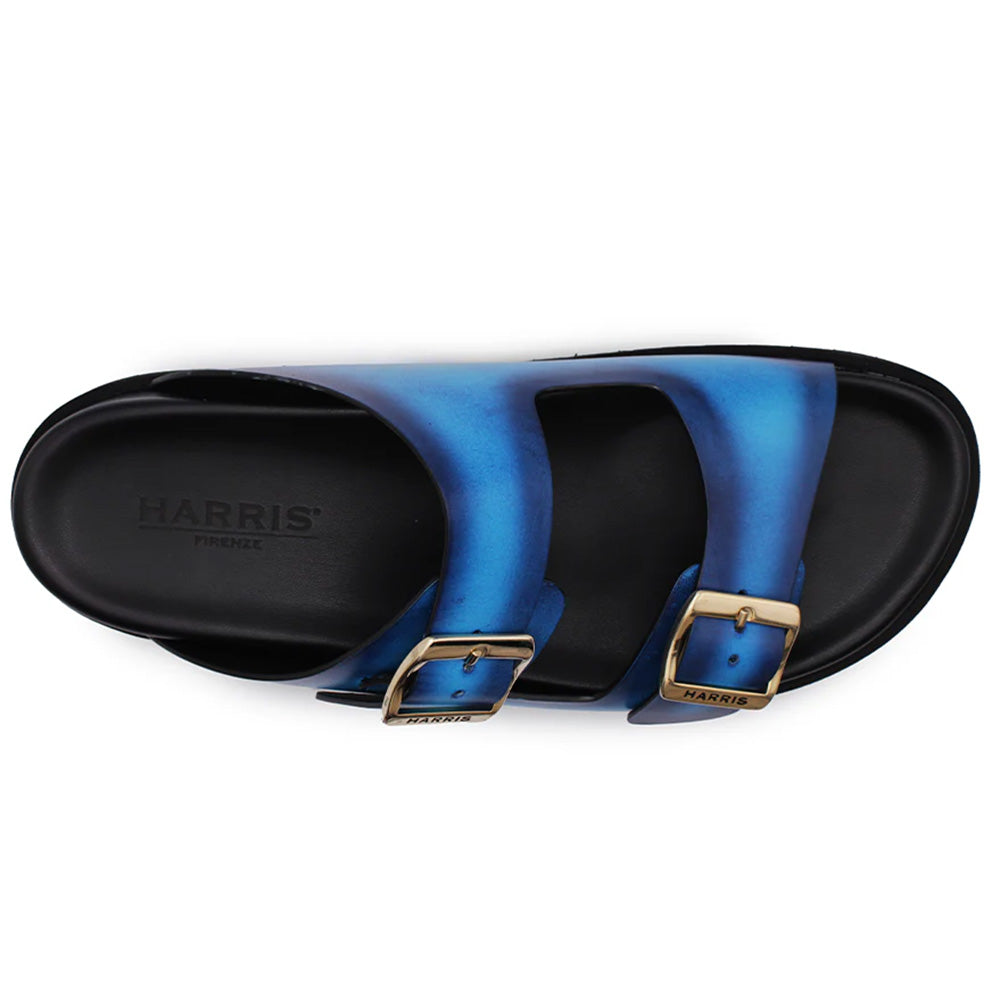 Harris Firenze 1913 Leather Sandals Sky Blue