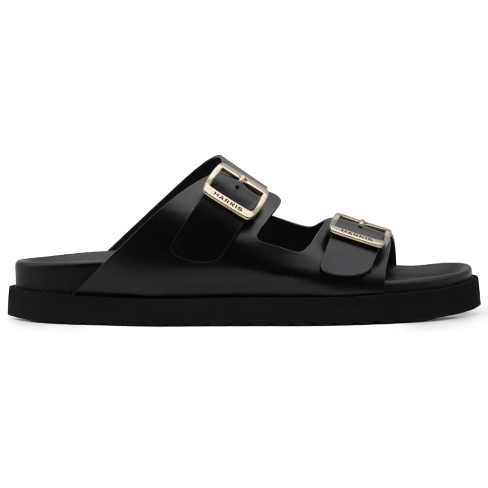 Harris Firenze 1913 Calfskin Sandals Black