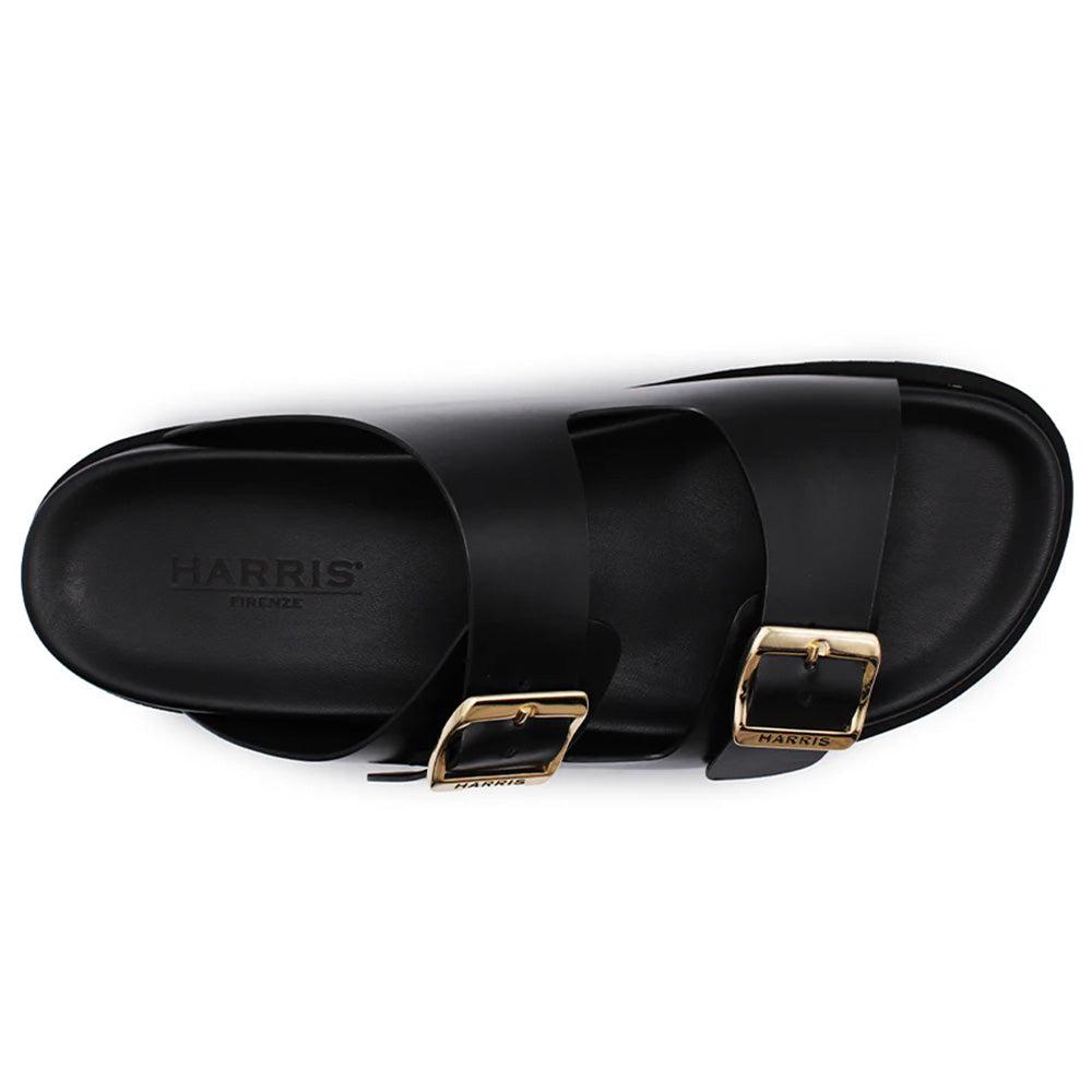 Harris Firenze 1913 Calfskin Sandals Black