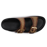 Harris Firenze 1913 Embossed Stingray Sandals Brown