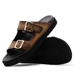 Harris Firenze 1913 Embossed Stingray Sandals Brown