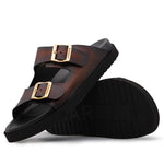 Harris Firenze 1913 Embossed Stingray Sandals Brown