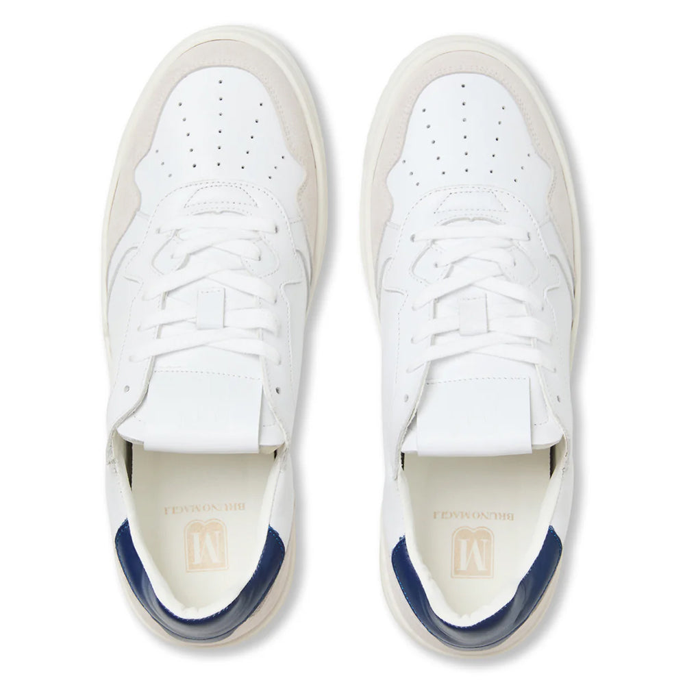 Bruno Magli Henry Suede & Leather Sneaker White